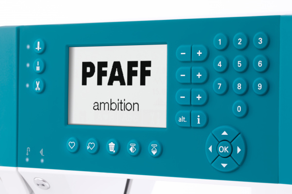 PFAFF ambition 620, LCD-Screen
